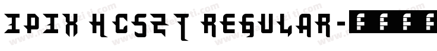 IPix HCSZT Regular字体转换